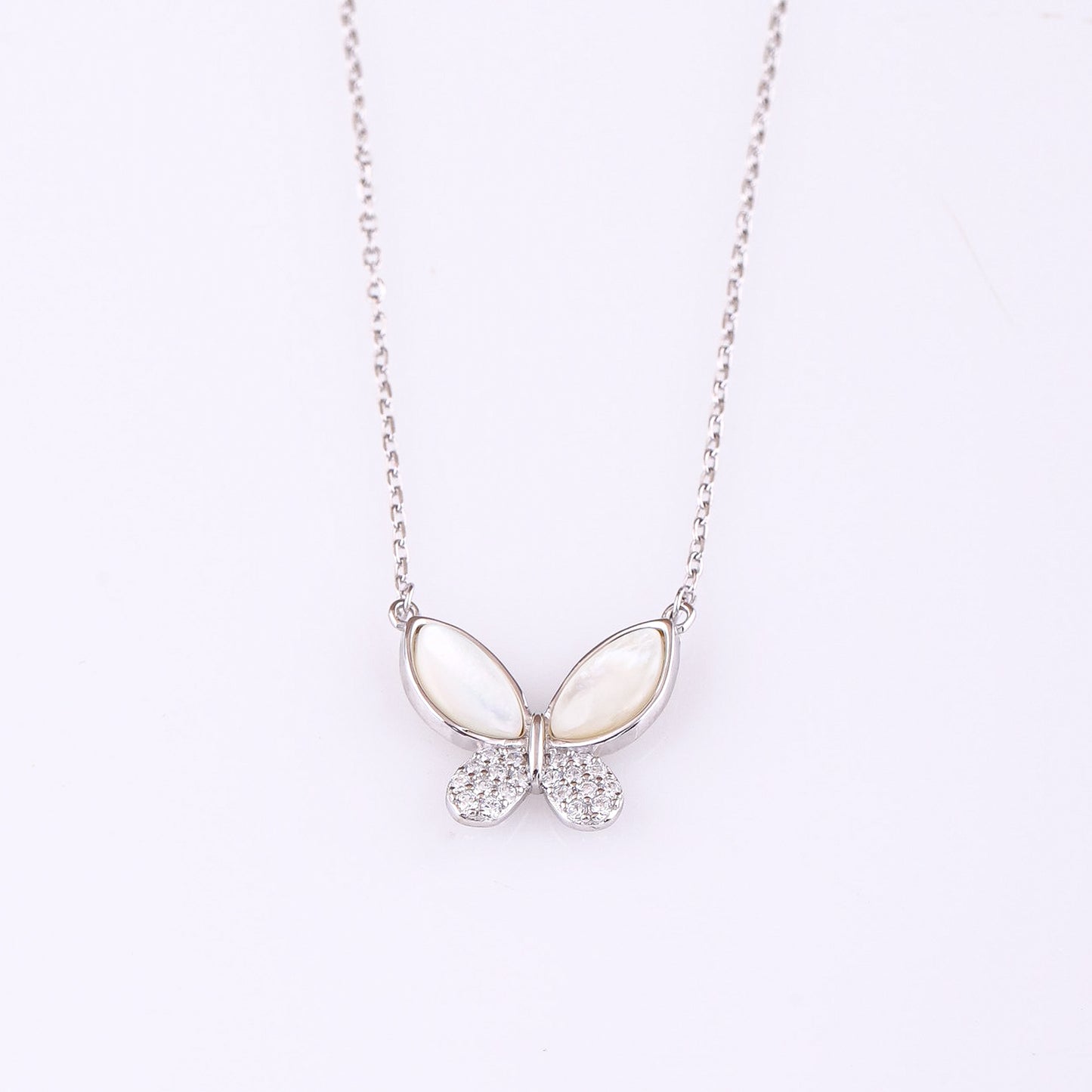 Silver Monarch Necklace