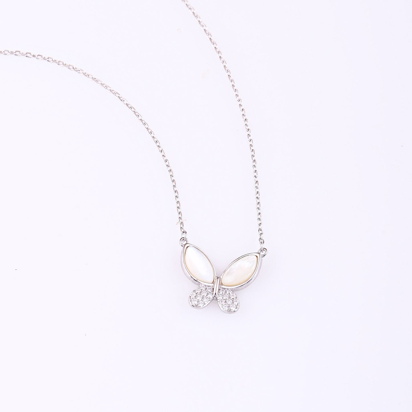 Silver Monarch Necklace