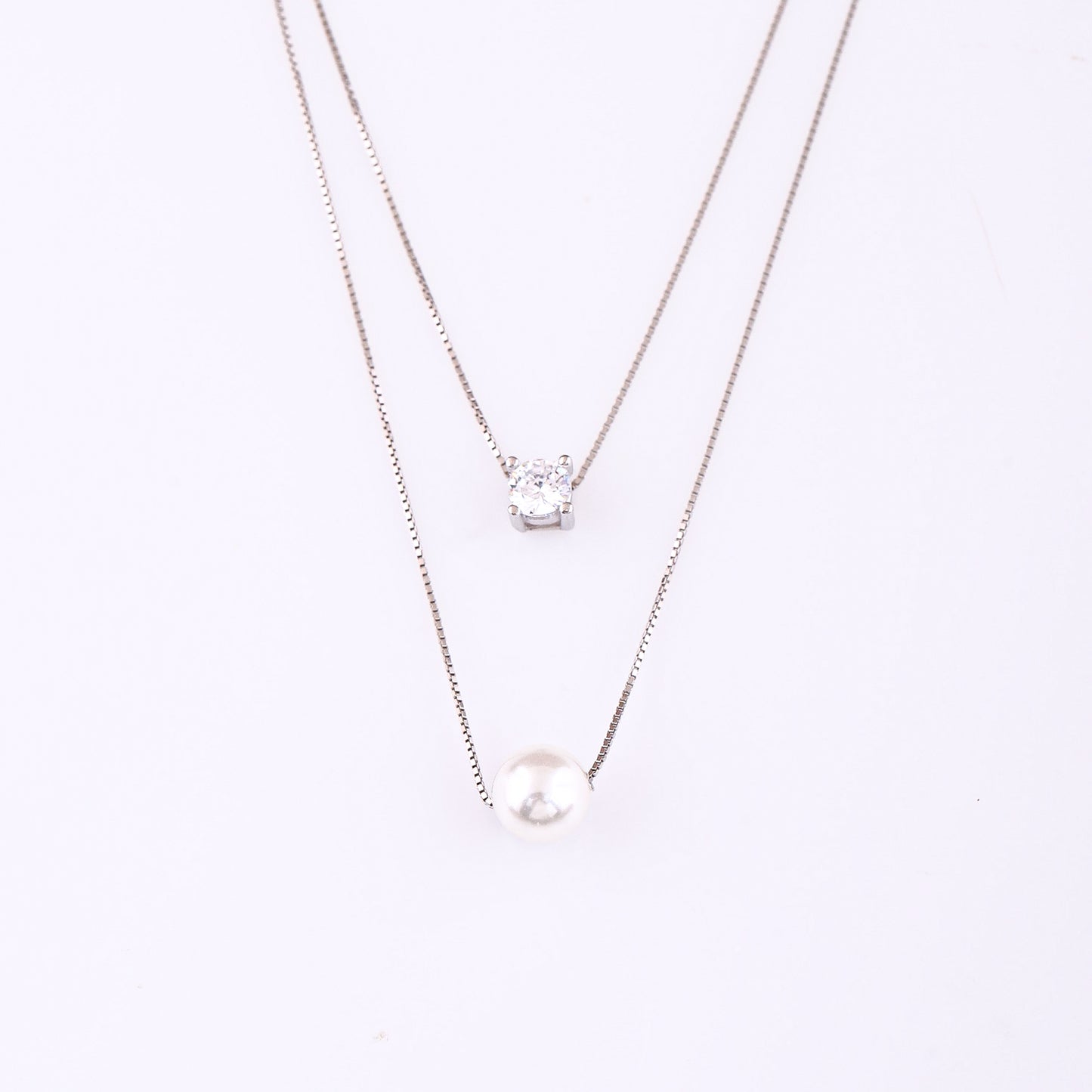 Pearl & Diamond Harmony Necklace