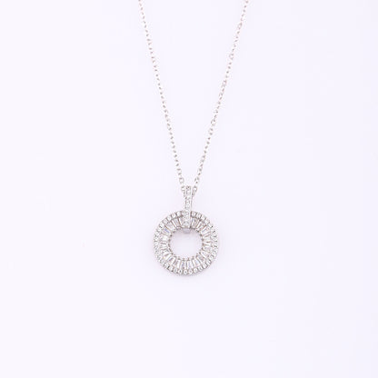Circle & Frame Necklace