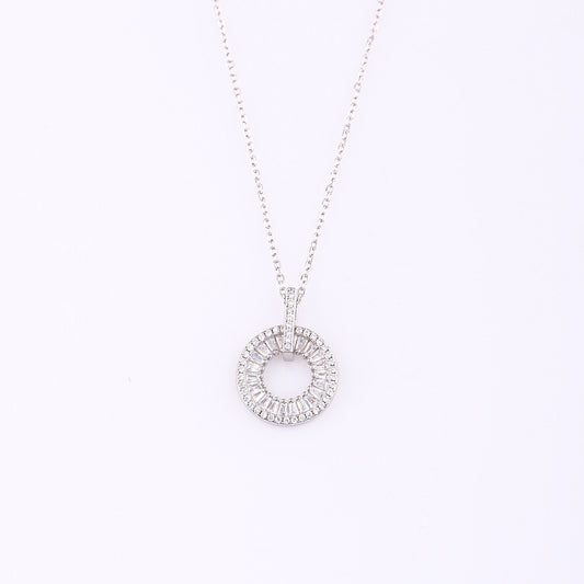 Circle & Frame Necklace