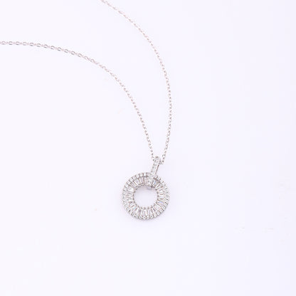 Circle & Frame Necklace